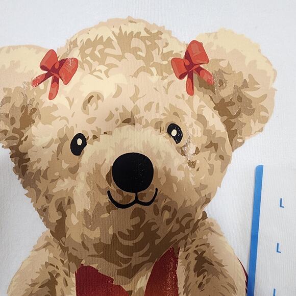 Bear hugging heart sweatshirt women's Large Grayson/threads Faded - Picture 6 of 7